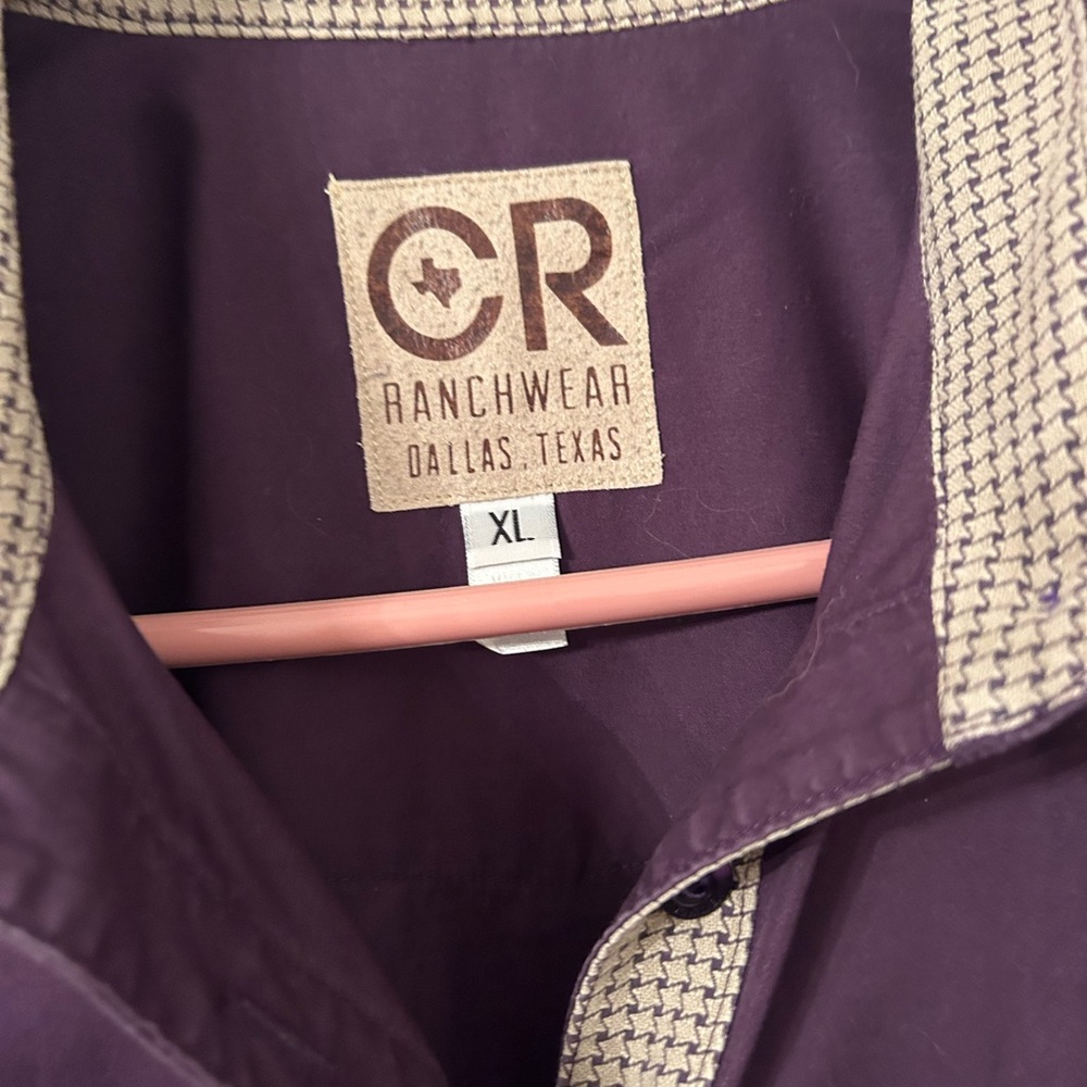 CR RanchWear Purple Women's Button Down Shirt